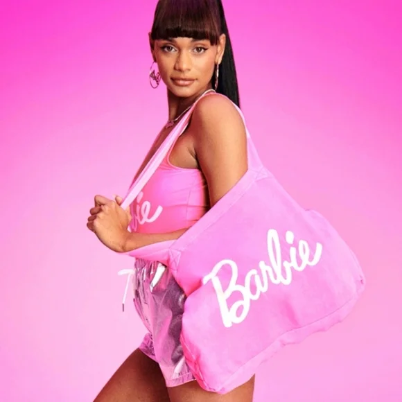 Neon Pink Barbie Tote Bag - Picture 1 of 13